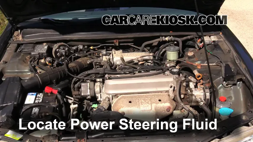 1997 Honda Accord LX 2.2L 4 Cyl. Sedan (4 Door) Power Steering Fluid Add Fluid